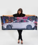 Mitsubishi Evolution 10 Garage Flag - Hardtuned