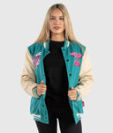 Womens Shred Til Ya Dead Varsity Jacket