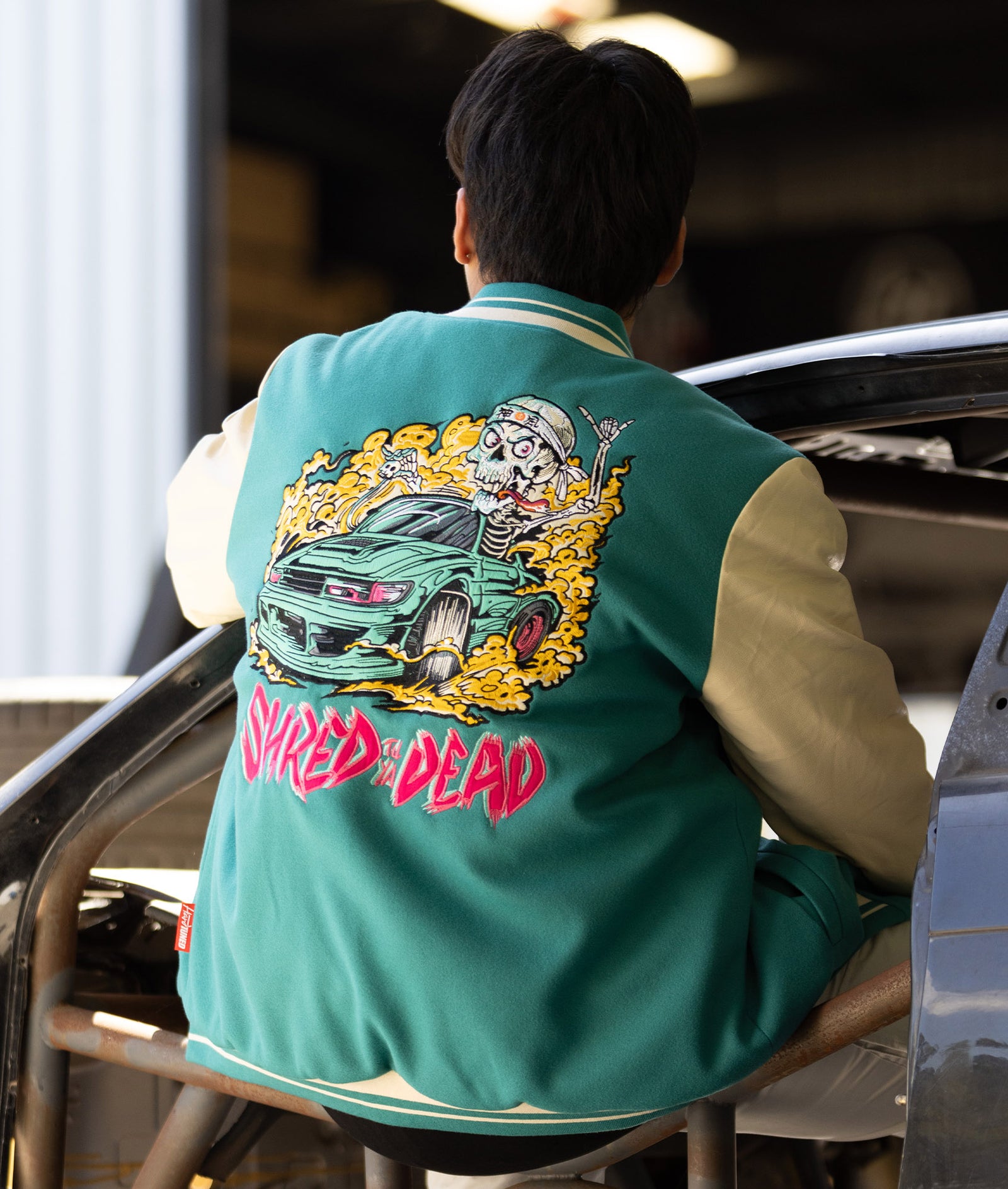 Shred Til Ya Dead Varsity Jacket