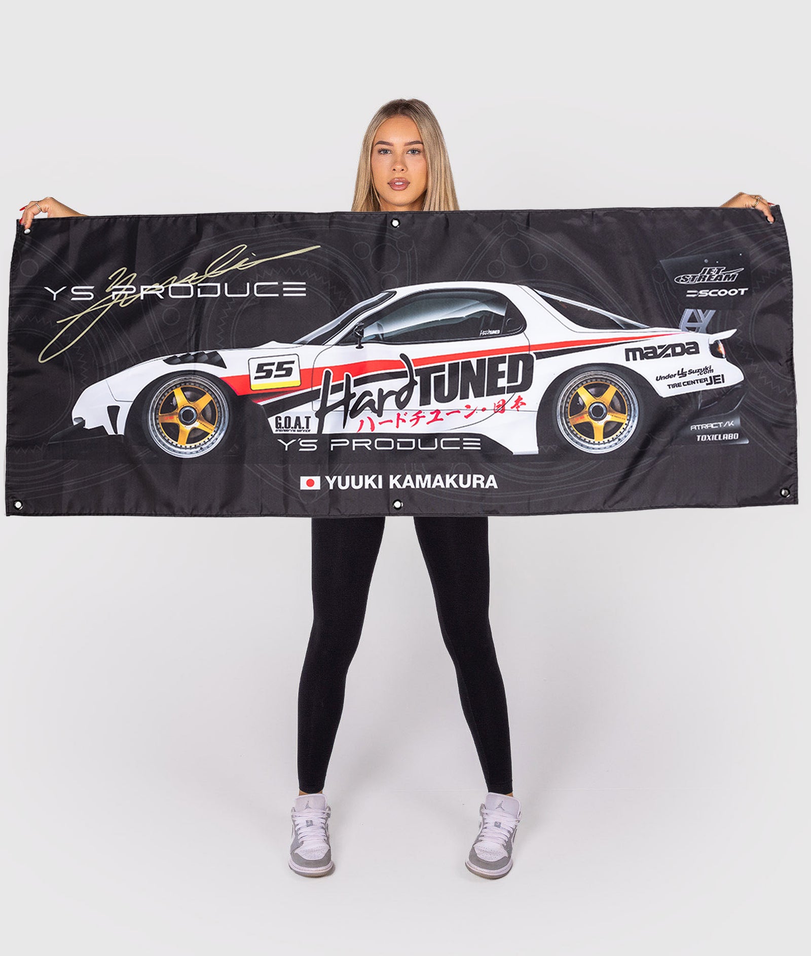 Yuuki Kamakura Mazda RX-7 Garage Flag