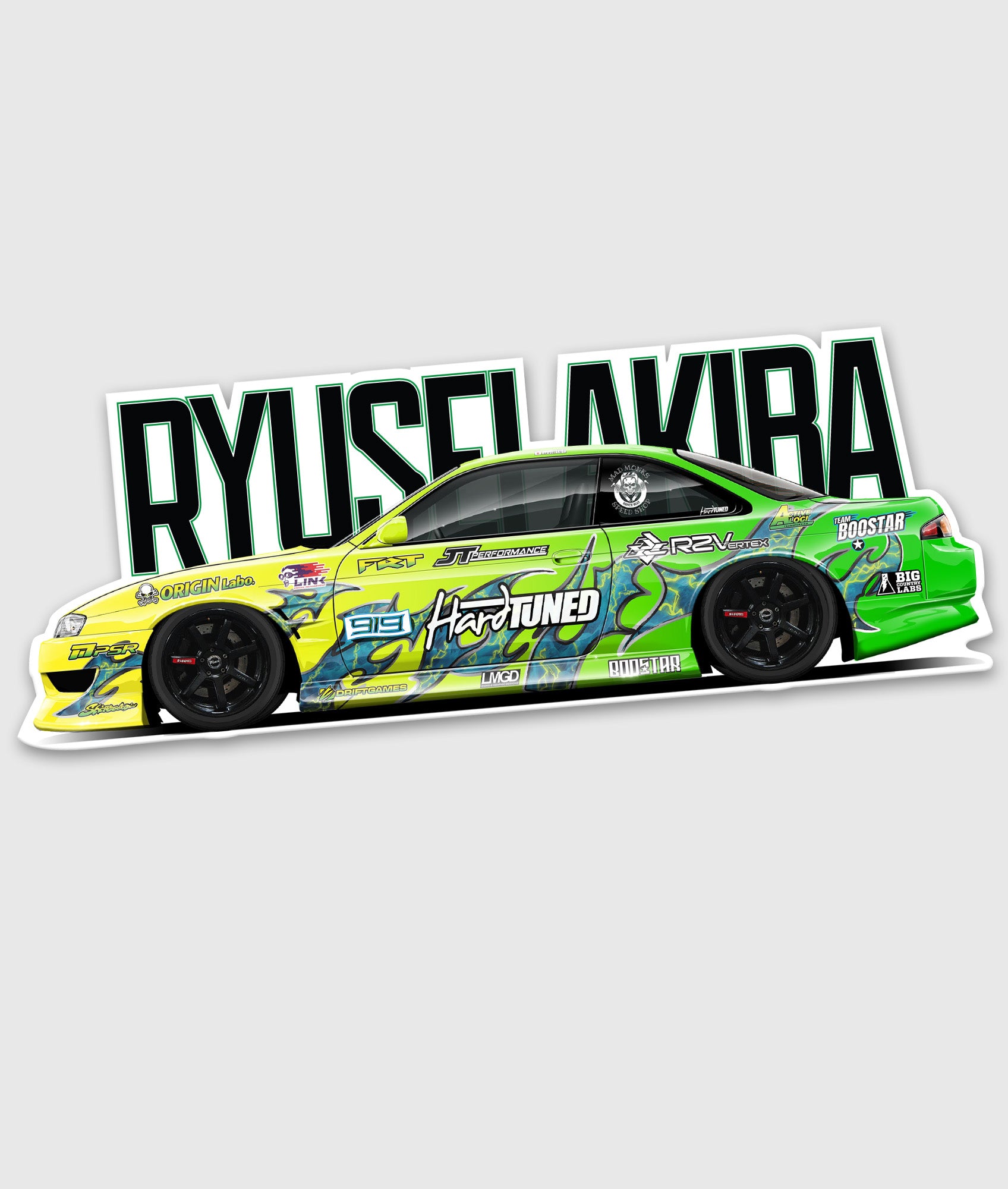 Ryusei Akiba Nissan S15 Vinyl Sticker
