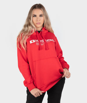 Hardtuned Essential Womens Hoodie - Red - Hardtuned