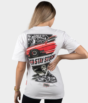 Toyota Supra Never Stay Stock Womens Tee - Hardtuned