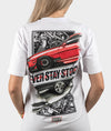 Toyota Supra Never Stay Stock Womens Tee - Hardtuned