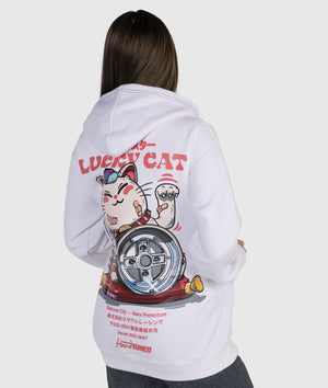 Womens Lucky Cat Hoodie - Hardtuned