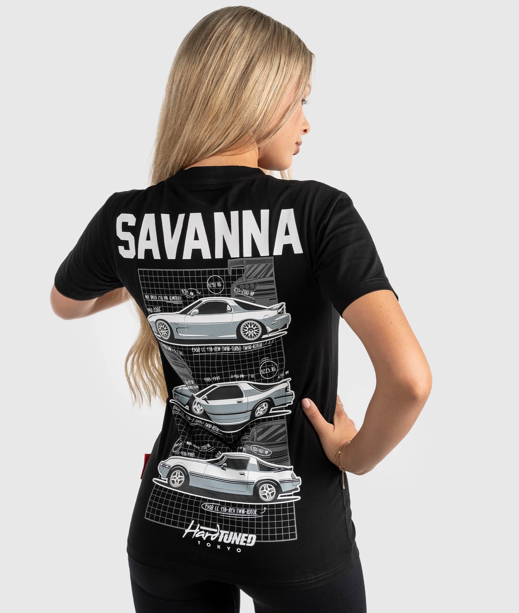 Womens Mazda RX7 Generations Tee - Hardtuned