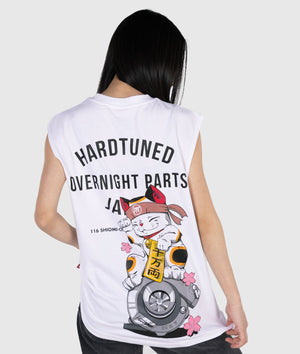 Womens Overnight Parts Kitty Tank Top - Hardtuned