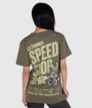 Womens Speed Shop Bunny Tee - Hardtuned