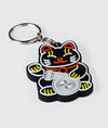 Black Kitty Rubber Key Ring - Hardtuned