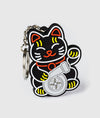 Black Kitty Rubber Key Ring - Hardtuned