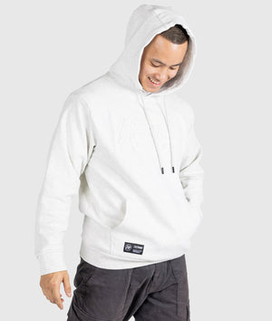 Hardtuned Embossed P1 Fleece Hoodie - White - Hardtuned