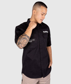 Hardtuned Short Sleeve Work Shirt - Black - Hardtuned