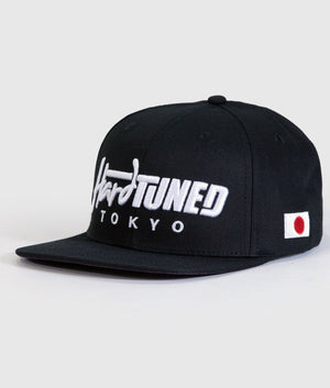 Hardtuned Tokyo Black Flat Brim Cap - Hardtuned