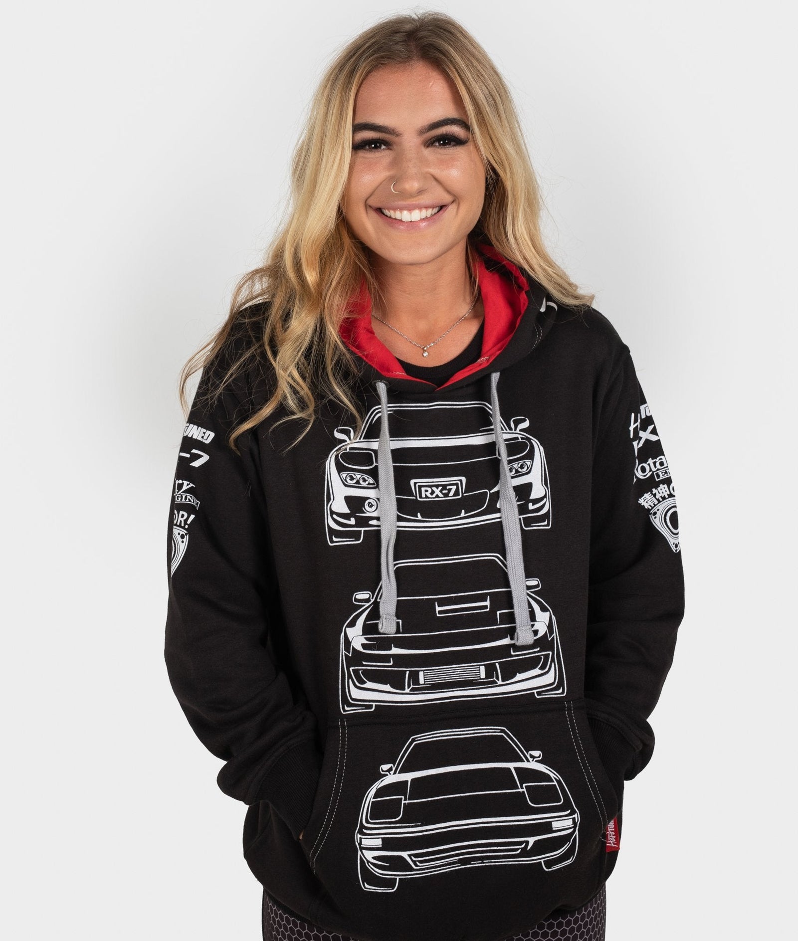 Mazda RX-7 Womens Pullover Hoodie - Hardtuned