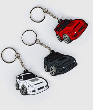 Nissan 180SX Rubber Key Ring - Hardtuned