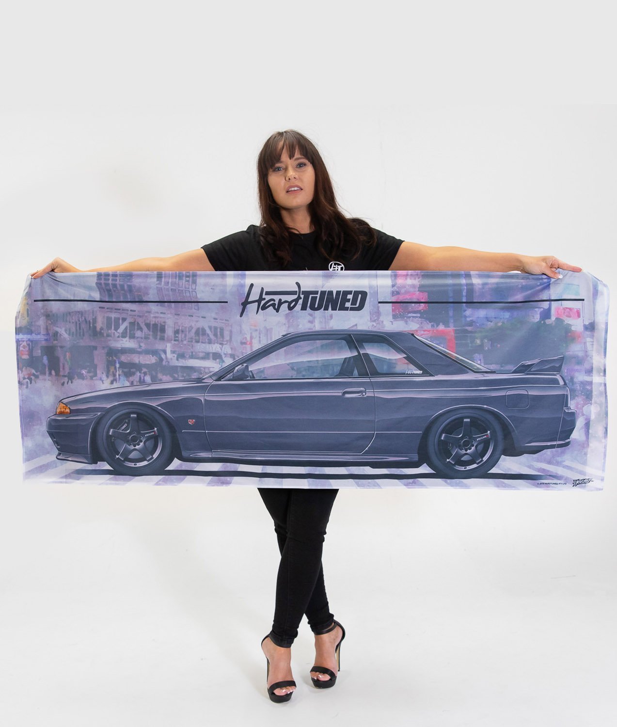 Nissan Skyline R32 GTR Garage Flag - Hardtuned