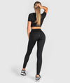 Sakura Seamless Leggings - Black - Hardtuned