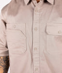 Short Sleeve Work Shirt - Tan - Hardtuned