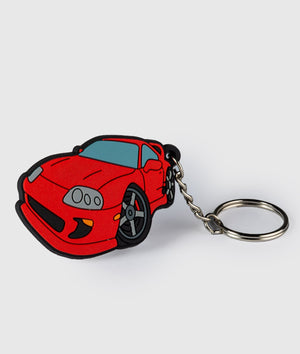 Toyota Supra MKIV Rubber Key Ring - Hardtuned