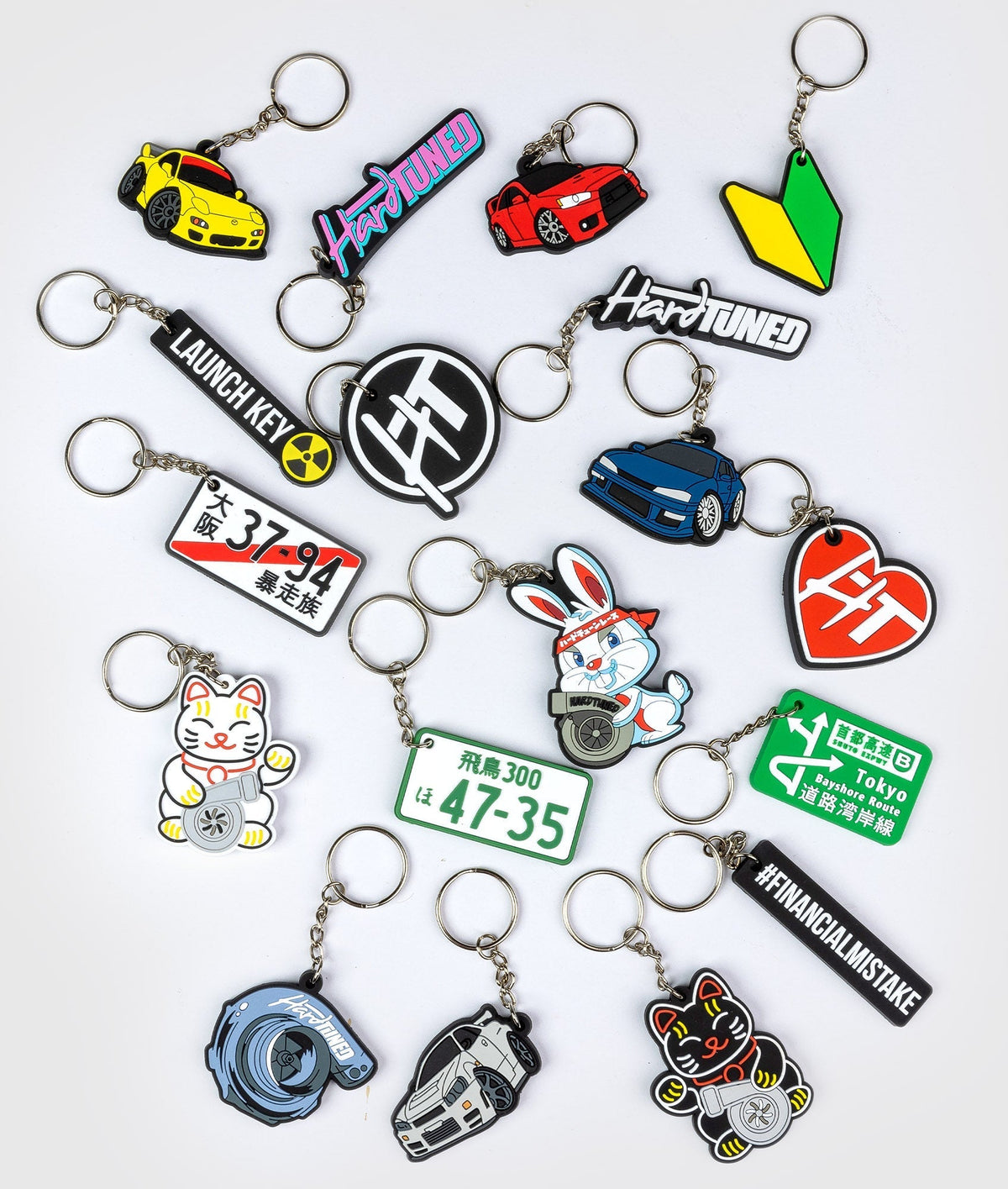 Turbo Bunny Rubber Key Ring - Hardtuned