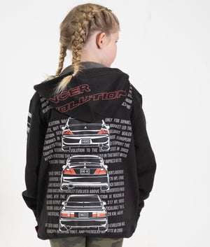 Youth Mitsubishi Evolution Hoodie - Hardtuned